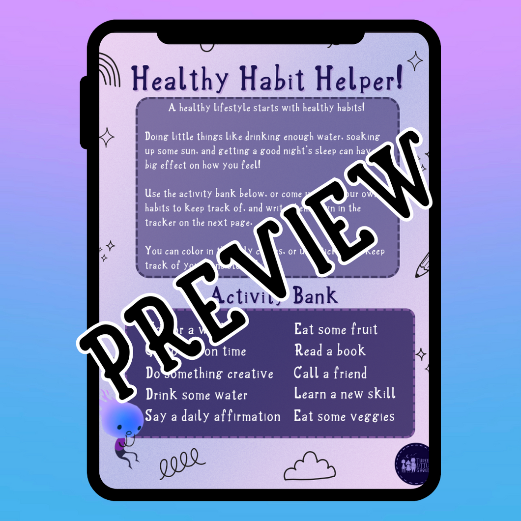 Healthy Habit Tracker [Downloadable]